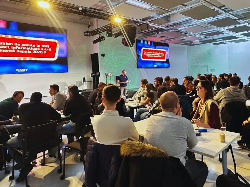 Animation Show TV de team building sur plateau télé en entreprise à Lille