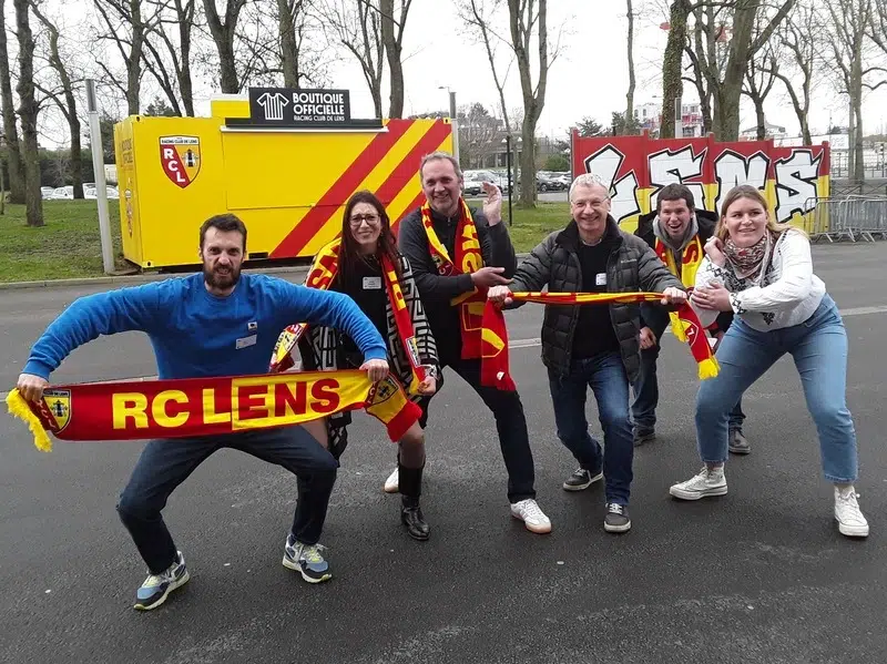 Animation de cohésion d’équipe au stade de Lens dans les Hauts-de-France