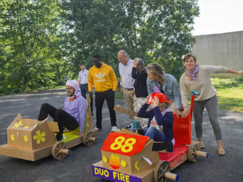 Animation Pimp My Kart de team building avec construction et course de kart en entreprise