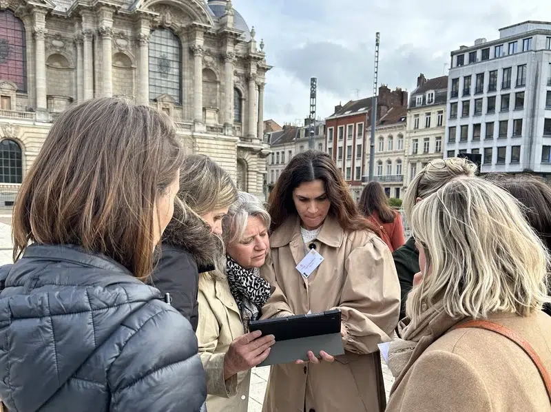 Jeu gourmand sur tablette pour team building en centre-ville de Lille